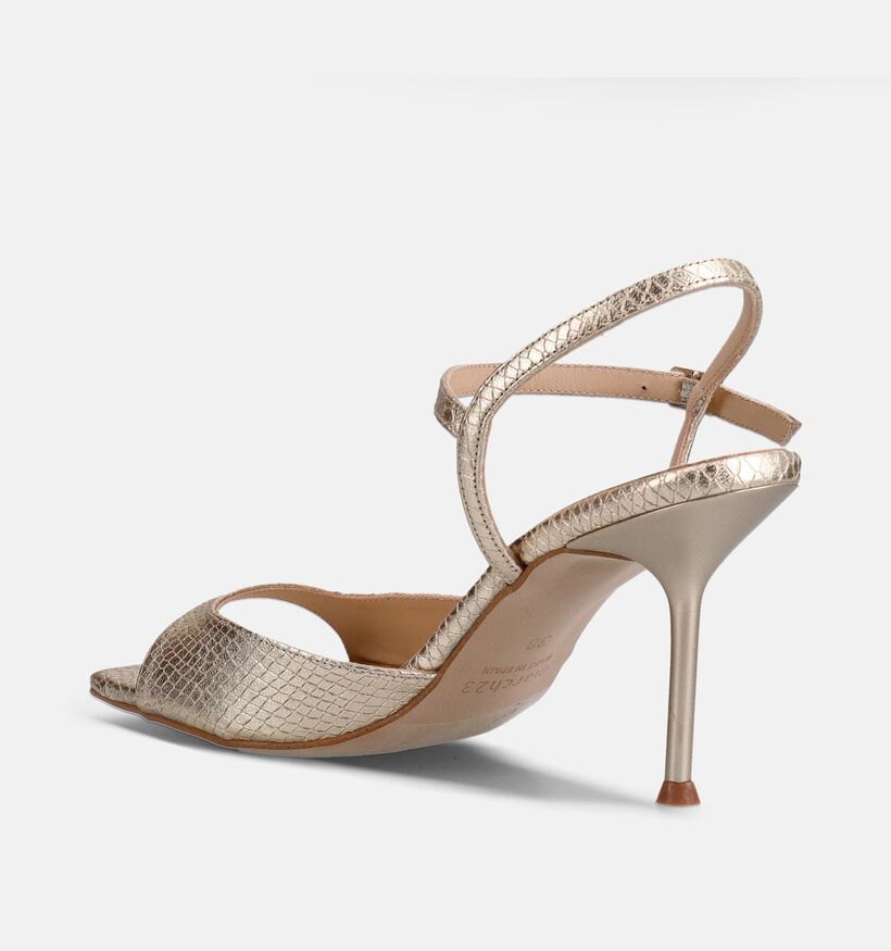 March23 San Diego Sandales &agrave; talons en Or pour femmes (372169)