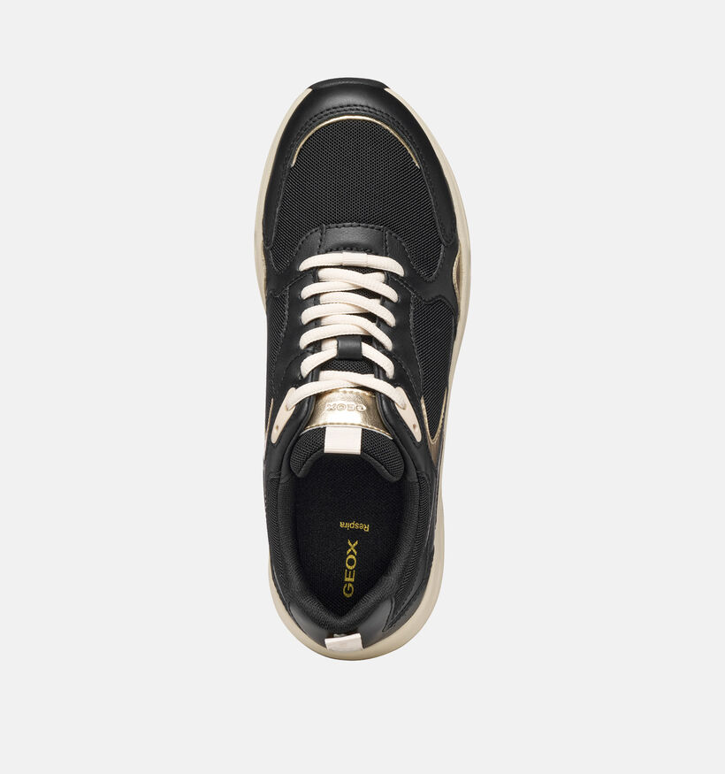 Geox Zarvia Zwarte Sneakers voor dames (360123) - geschikt voor steunzolen