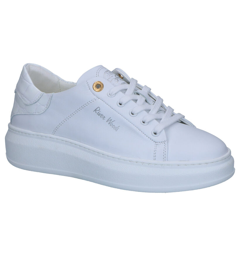 River Woods Anker Sneakers en Blanc en cuir (271171)