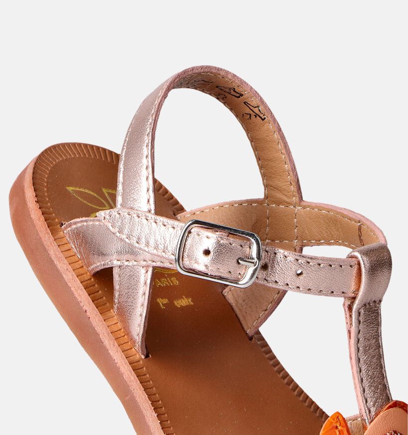 Pom d'Api Plagette Alto Rose gold Sandalen voor meisjes (354600)