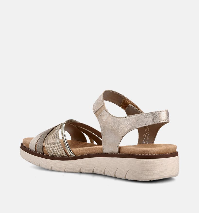 Remonte Gouden Sandalen voor Steunzolen voor dames (370476) - geschikt voor steunzolen