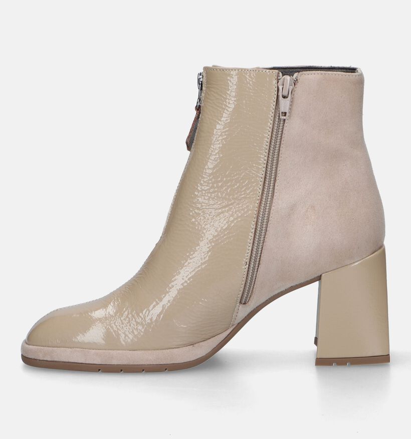 Softwaves Beige Enkellaarzen voor dames (332665) - geschikt voor steunzolen