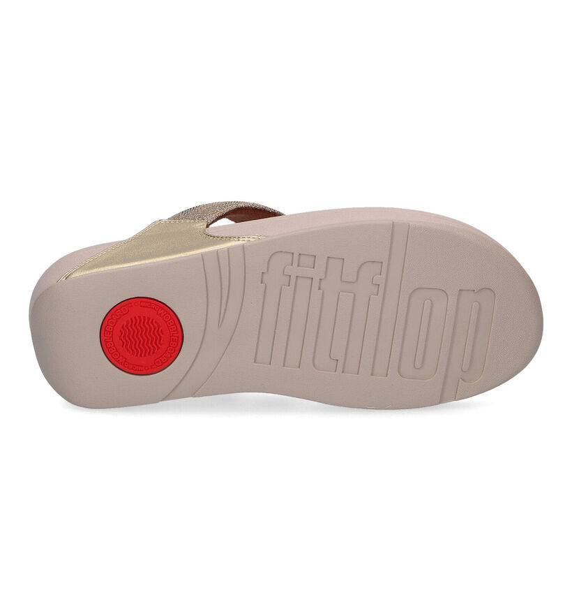 FitFlop Lulu Toe Post Geo Glitz Tongs en Bleu pour femmes (313548)