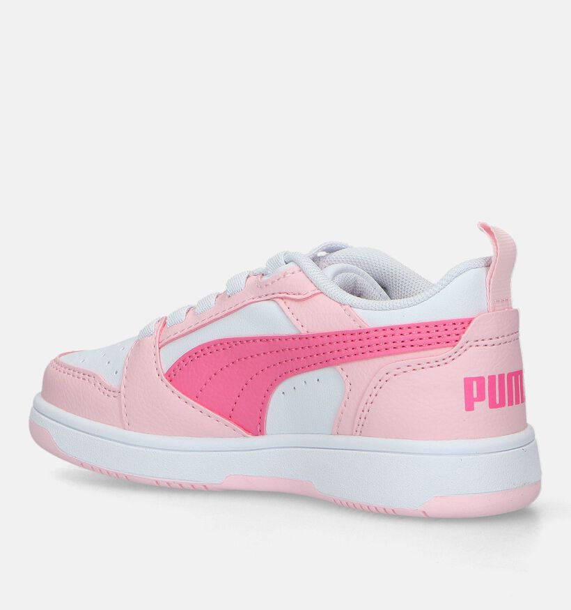 Puma Rebound V6 ac Roze Sneakers voor meisjes (334491) - geschikt voor steunzolen