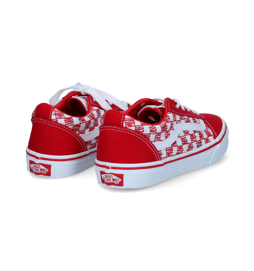 Vans Ward Rode Sneakers in stof (312309)