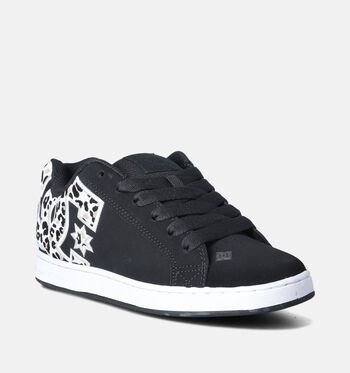 DC Shoes Court Graffik Baskets Black/white print