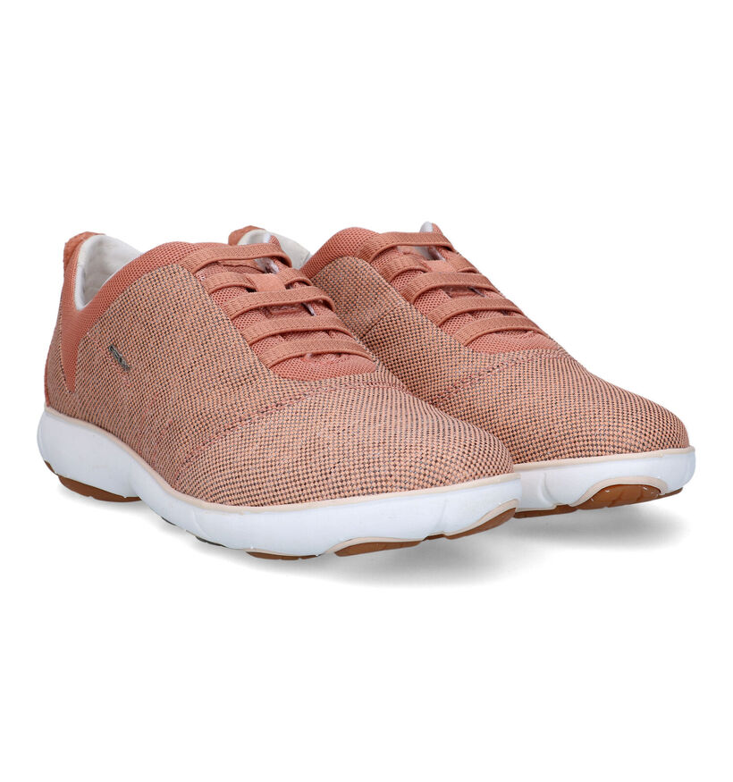 Geox Nebula Baskets en Orange pour femmes (326693) - pour semelles orthopédiques