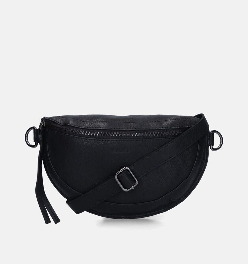 Euro-Leather Zwarte Crossbody tas voor dames (353542)