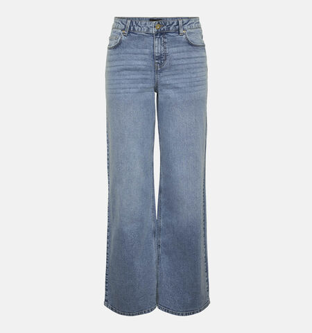 Straight leg jeans bleu