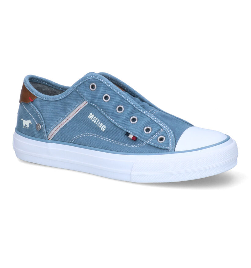 Mustang Slip-ons en Bleu pour femmes (303675)