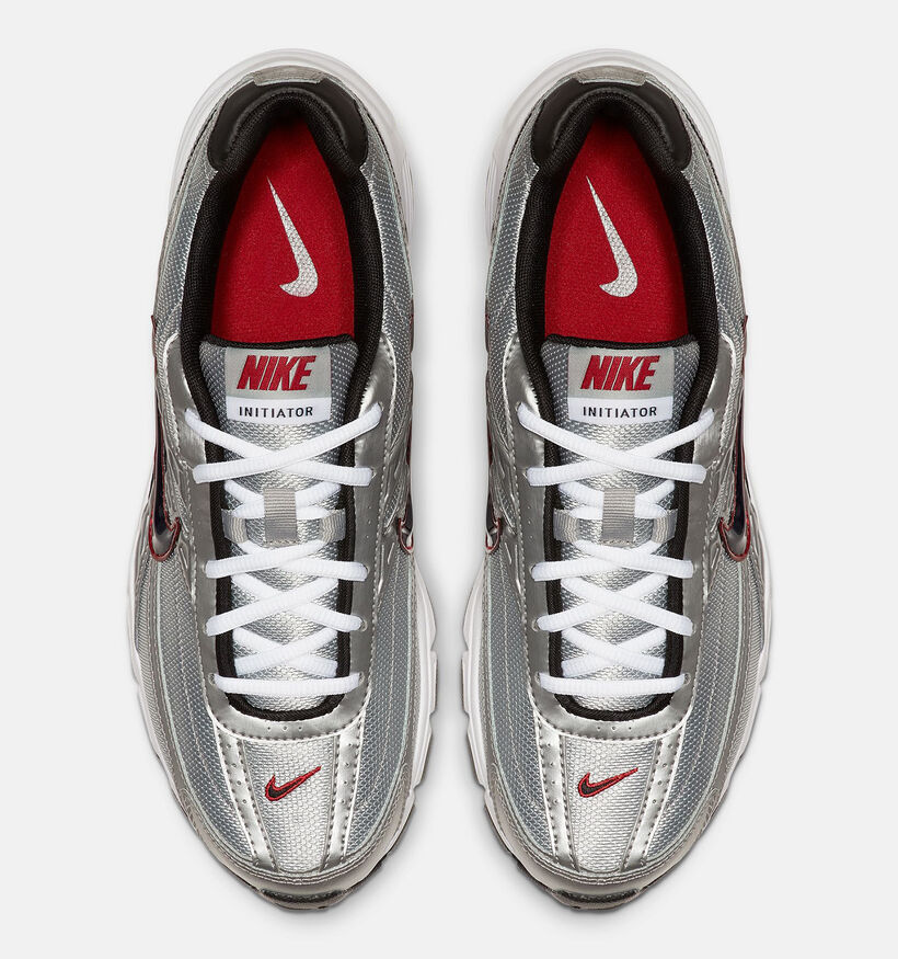Nike Initiator Zilveren/Rode Sneakers voor heren (380407)