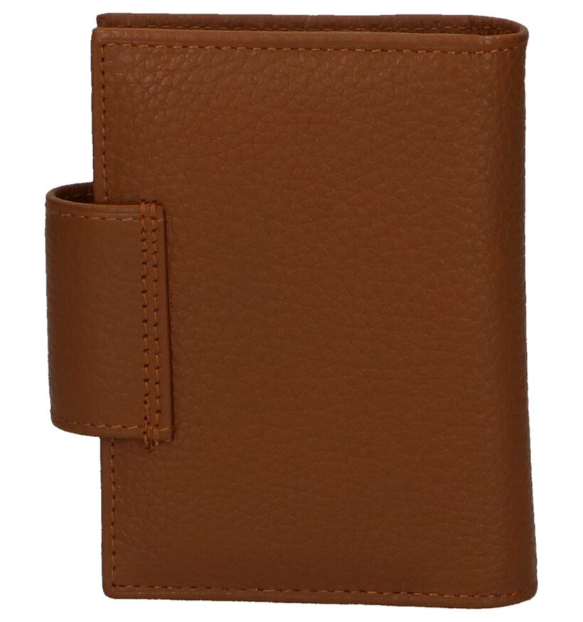 Crinkles Porte-cartes en Marron en cuir (263713)