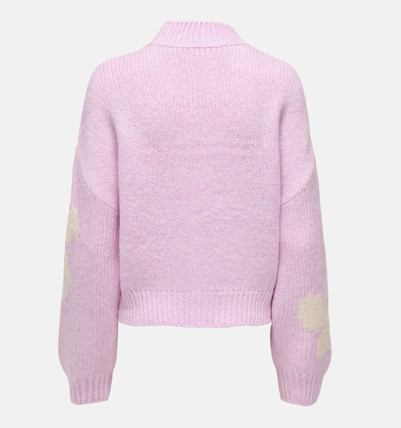 JDY Kilian Flower Roze Trui voor dames (365965)