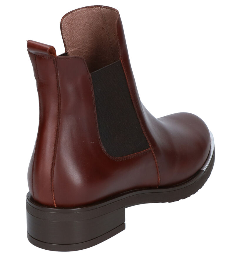 Wonders Zwarte Chelsea Boots in leer (259727)