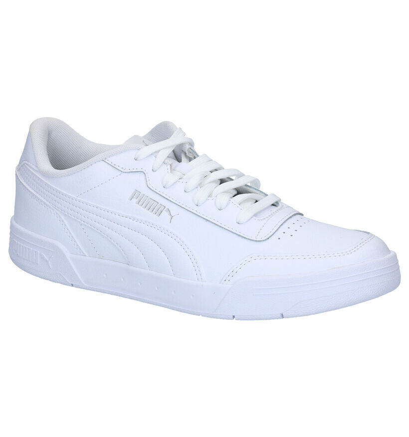 Puma Caracal Witte Sneakers in kunstleer (276735)