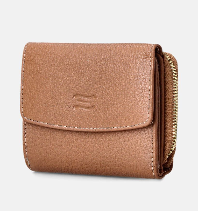 Crinkles Cognac Ritsportemonnee voor dames (373831)