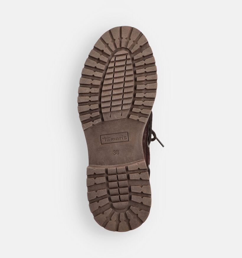 Tamaris Donkerbruine Bootschoenen voor dames (360615)