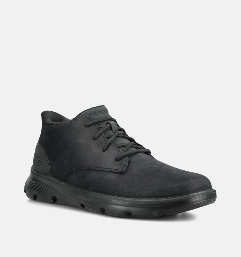 Skechers Arch Fit Garza Ridley Zwarte Geklede Schoenen voor heren (376891) - geschikt voor steunzolen