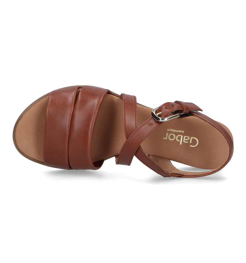 Gabor Comfort Cognac Sandalen Met Sleehak voor dames (323445)