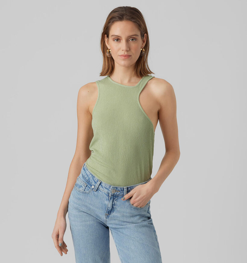 Vero Moda Berta Débardeur en Khaki pour femmes (327046)