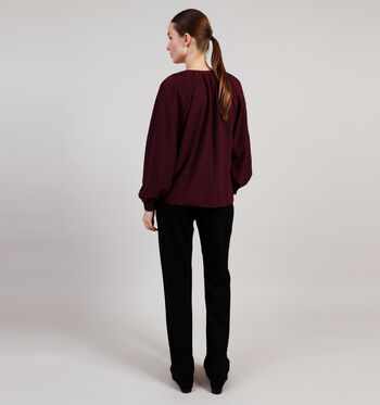 Vila Blouses Beige/Bordeaux