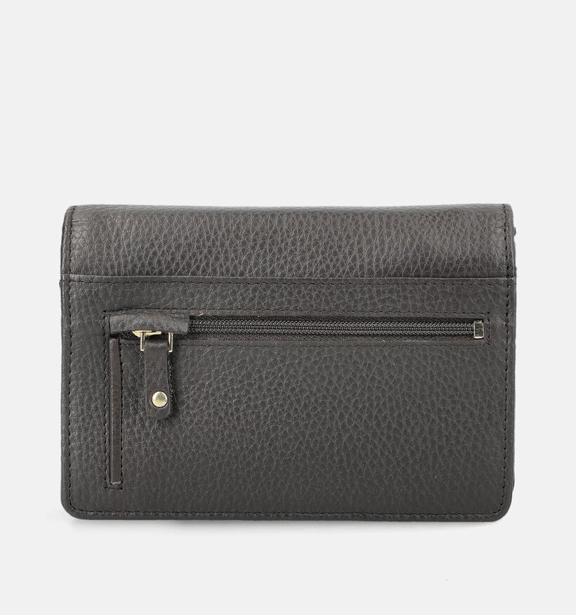 Crinkles Bruine Portemonnee met Rits voor dames (381770)