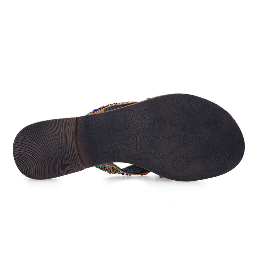 Lazamani Nu-pieds plates en Multicolore pour femmes (323969)