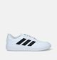 adidas Courtblock Baskets en Blanc pour hommes (334738) - pour semelles orthopédiques