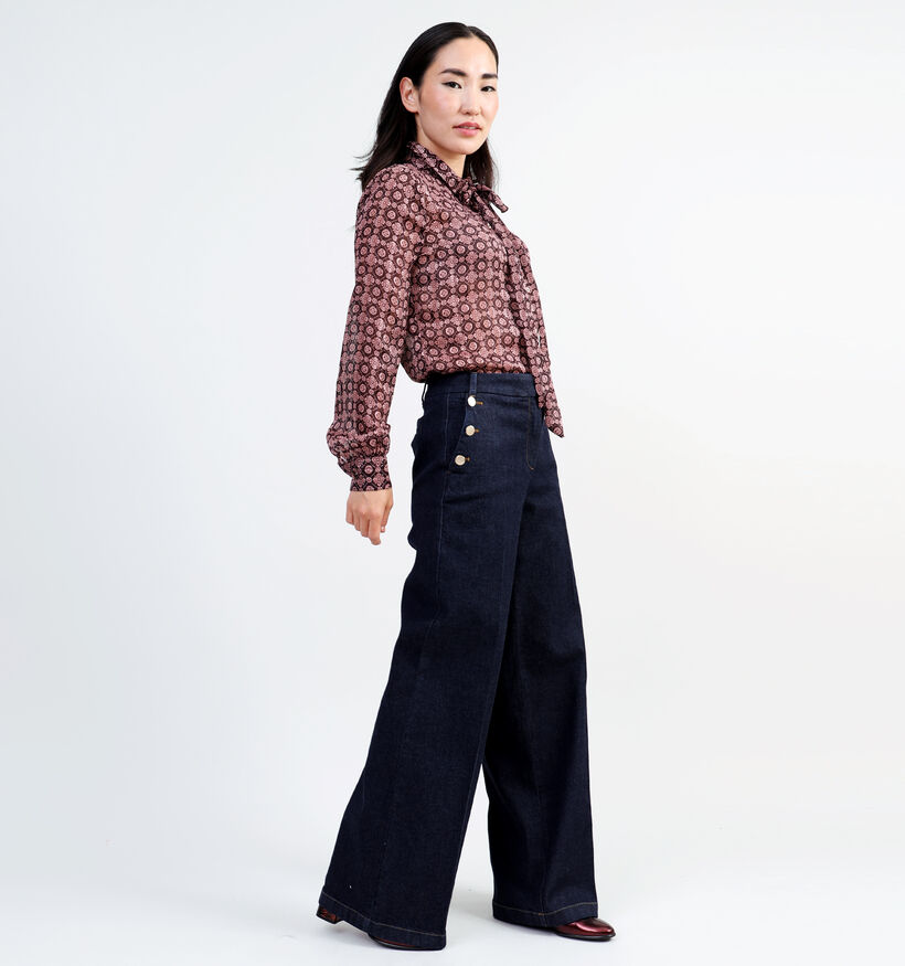 comma Straight leg jeans en Noir pour femmes (348501)