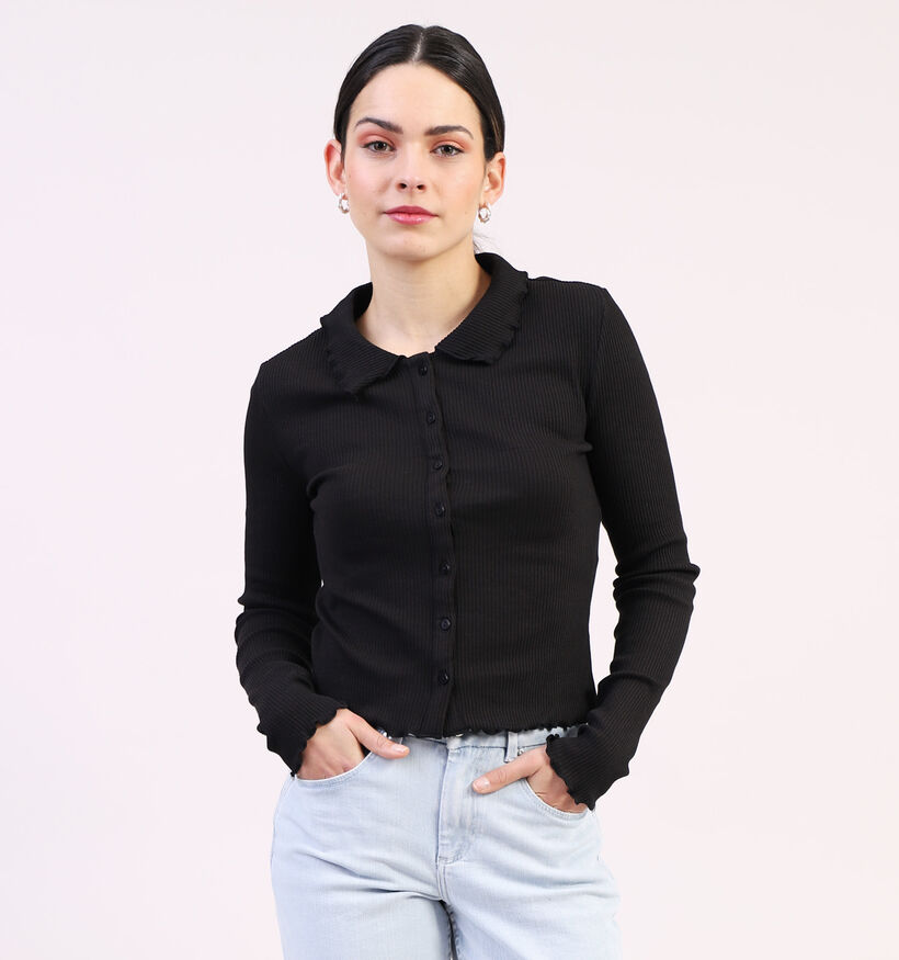 Pieces Tegan Cardigan en Noir pour femmes (326803)