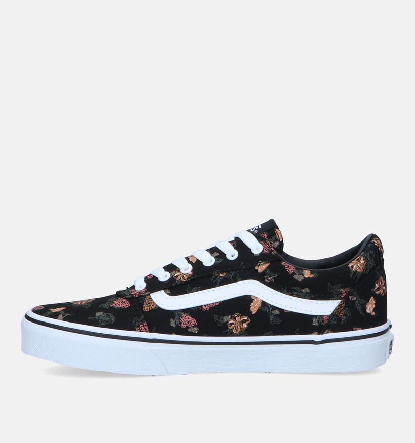 Vans Ward Garden Floral Baskets en Noir pour filles (327969)