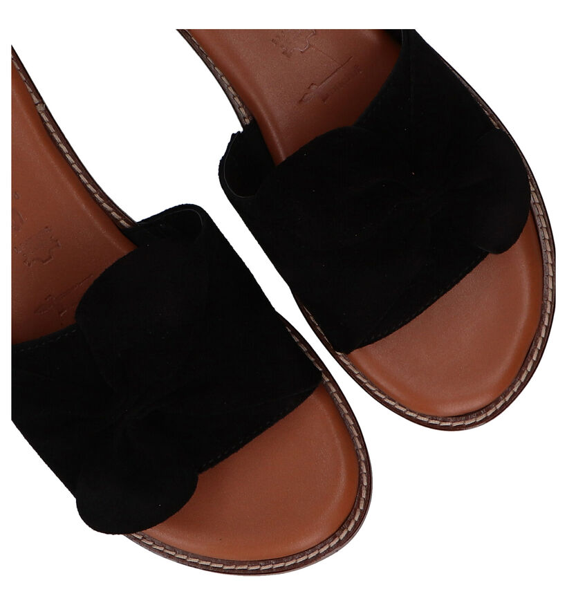 Tamaris Touch it Mules en Noir en daim (291663)