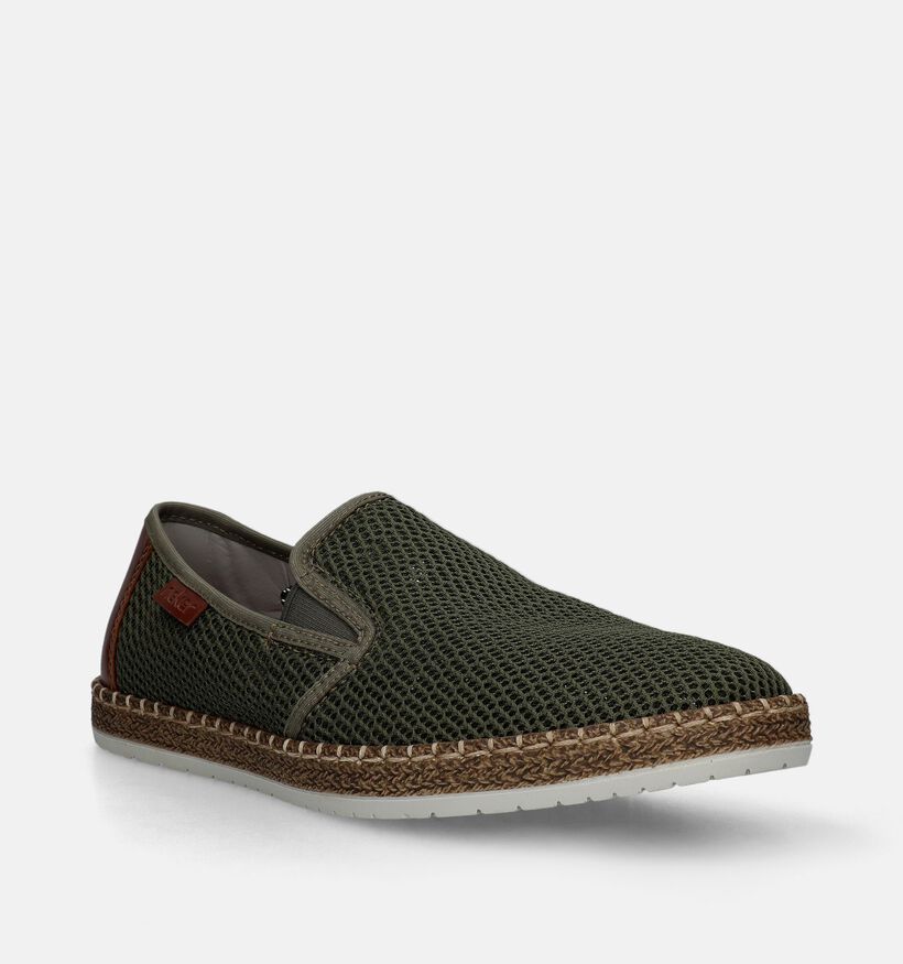 Rieker Chaussures à enfiler en Vert kaki pour hommes (339182)