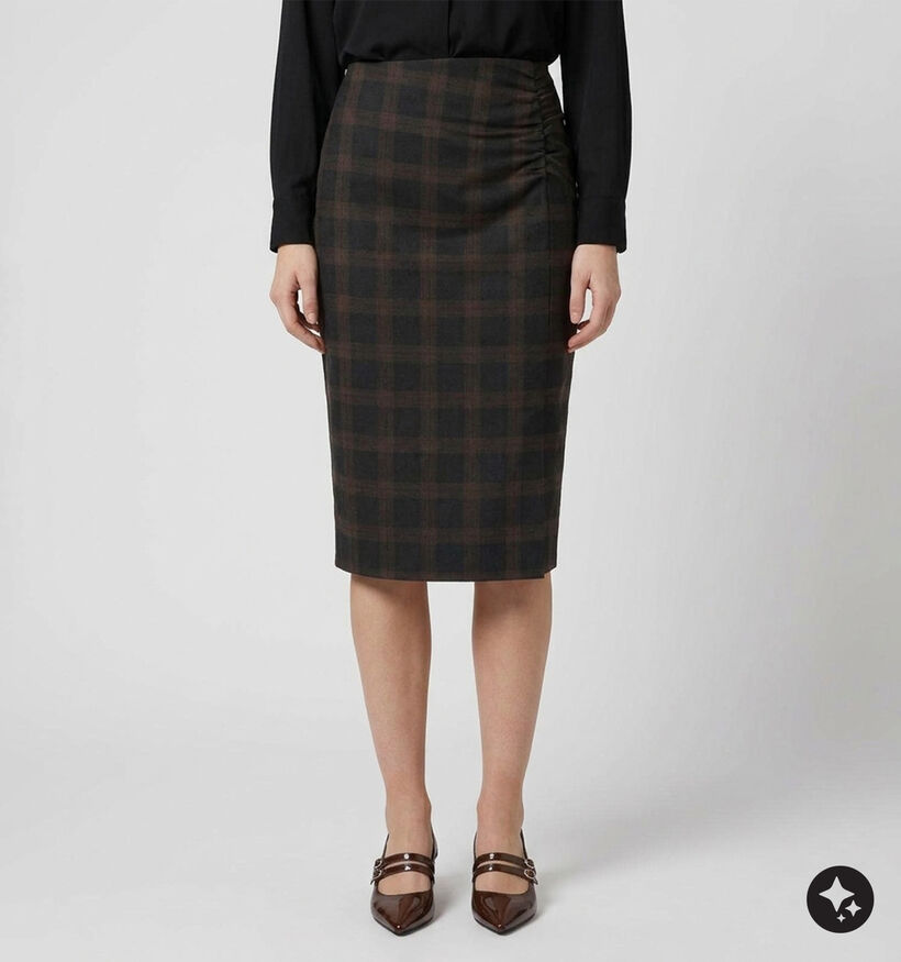 Vero Moda Malli Jupe mi-longue en Bleu fonc&eacute; pour femmes (379670)