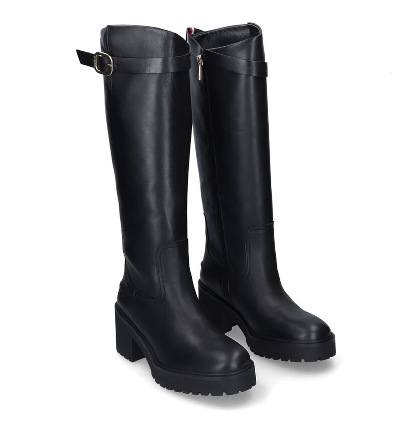 Tommy Hilfiger Belt Buckle Bottes hautes en Noir pour femmes (314138)