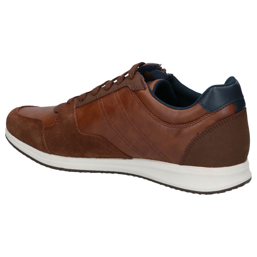 Geox Chaussures basses en Bleu foncé en simili cuir (266687)