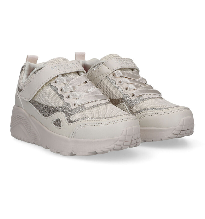 Skechers Uno Lite Ecru Sneakers voor meisjes (319546)