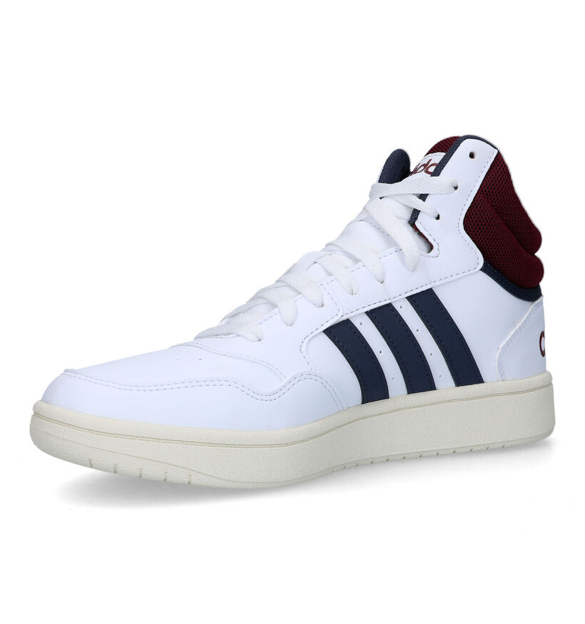 adidas Hoops 3.0 Mid Baskets en Blanc pour hommes (324910)