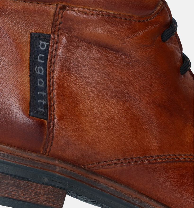 Bugatti Ruggiero Boots à lacets en Cognac pour hommes (331247)