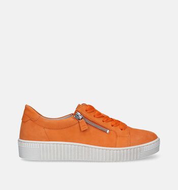 Chaussures à lacets orange