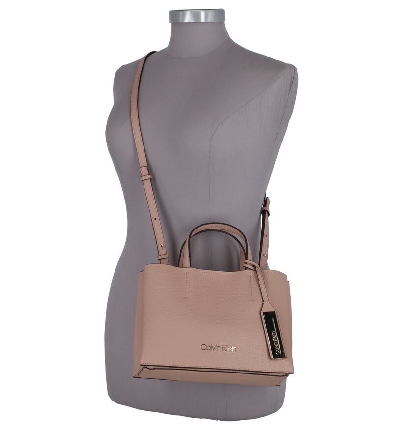 Roze Handtas Calvin Klein Sided Med Tote in kunstleer (257299)