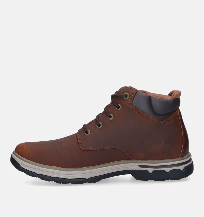 Skechers Segment 2.0 Relaxed Fit Chaussures à lacets en Cognac pour hommes (327844) - pour semelles orthopédiques