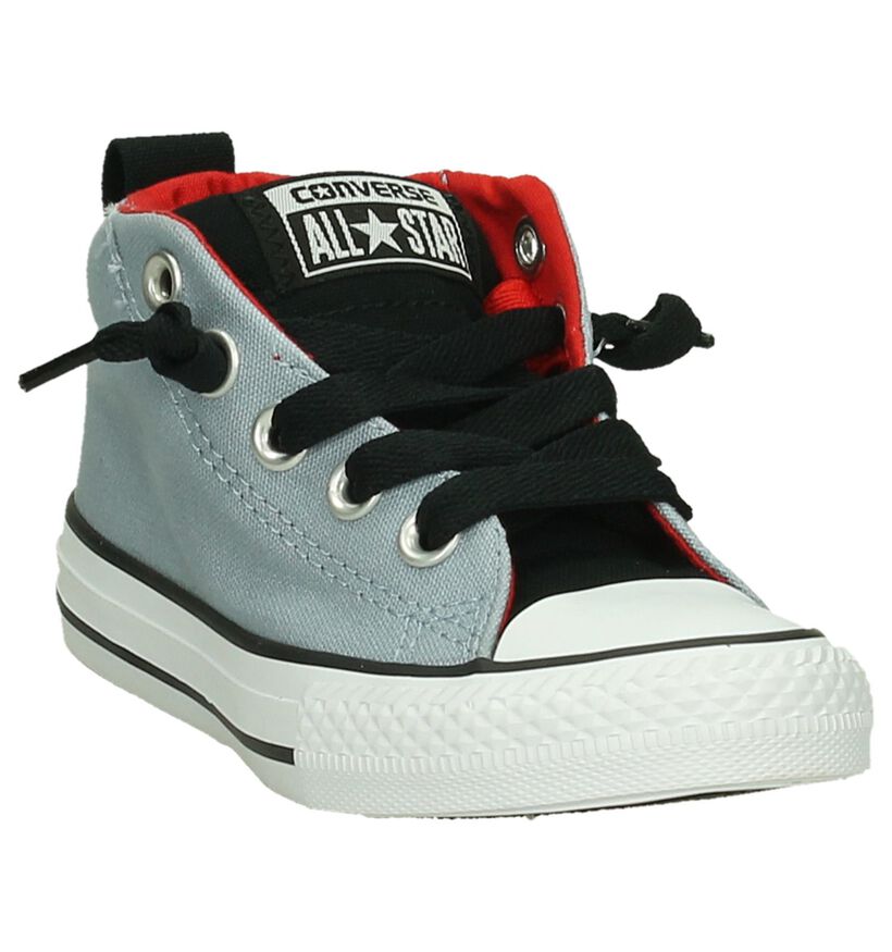 Converse Chuck Taylor All Star MID Baskets en Bleu en textile (191267)