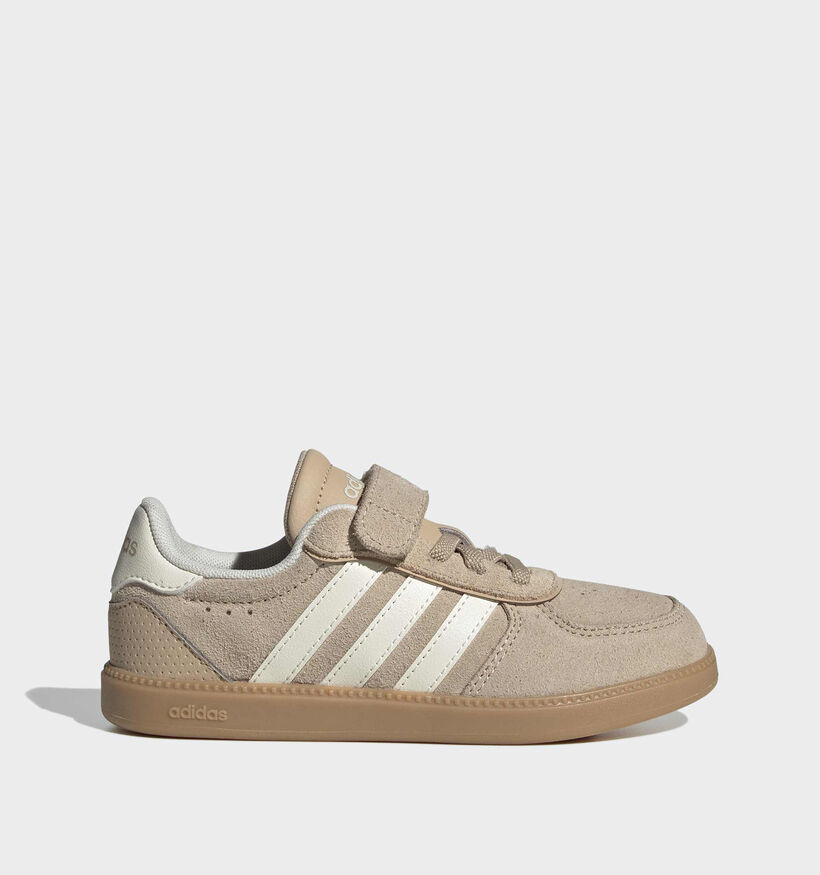 Adidas Breaknet Sleek El C Baskets basses en Beige pour filles (372835) - pour semelles orthop&eacute;diques