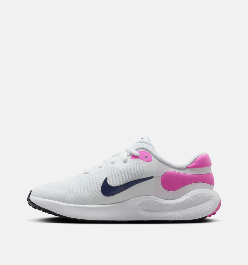 Nike Revolution 7 Witte Sneakers voor meisjes (357205) - geschikt voor steunzolen