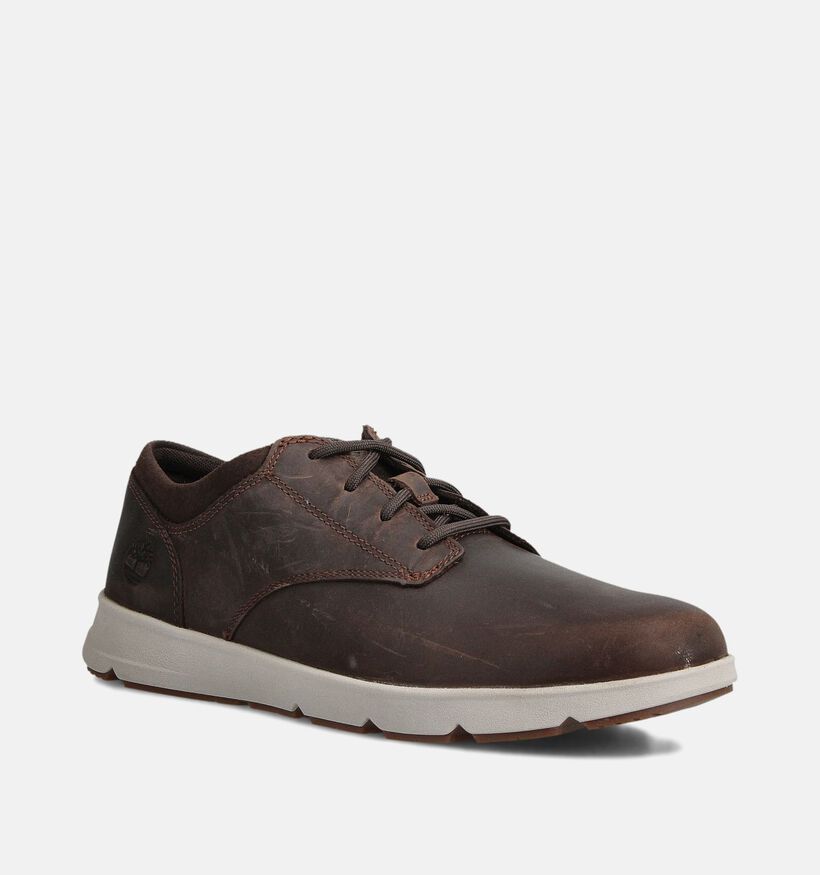Timberland Parker Street Donkerbruine Veterschoenen voor heren (360565) - geschikt voor steunzolen