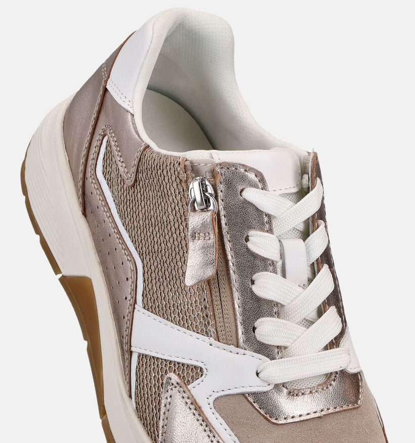 Gabor Rollingsoft Gouden Rits-Veterschoenen voor dames (368388) - geschikt voor steunzolen