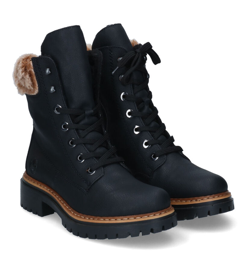Rieker Boots à lacets en Noir pour femmes (347432)