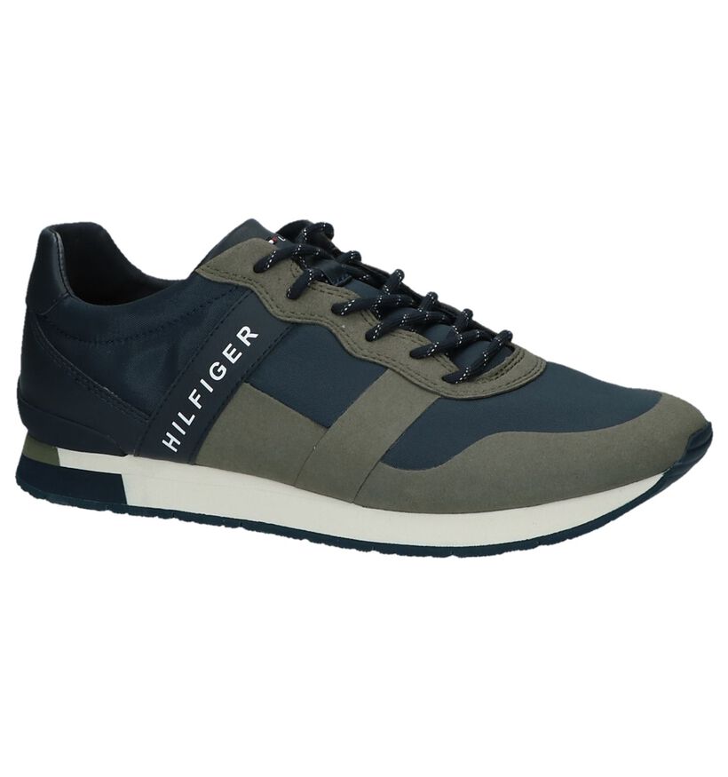 Tommy Hilfiger Donkerblauwe Lage Geklede Sneakers in kunstleer (221448)