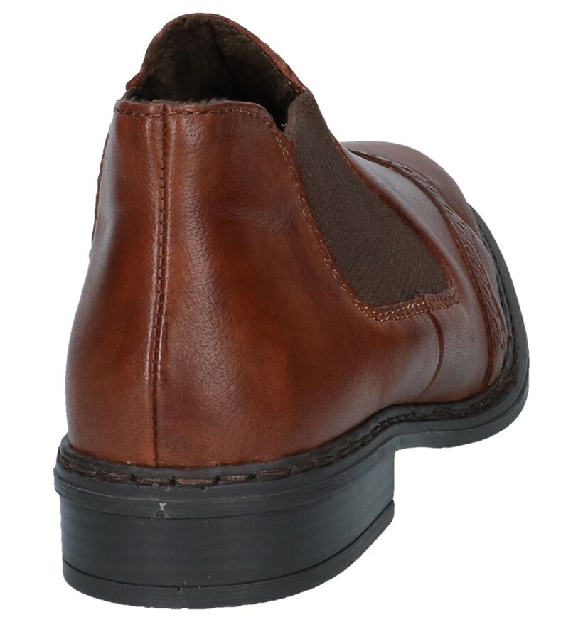 Rieker Chaussures slip-on en Cognac en cuir (241054)